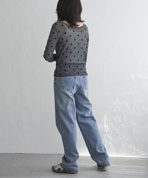 VENCEEXCHANGE（ヴァンスエクスチェンジ）の「シアーフラワーフロッキープルオーバー（Tシャツ/カットソー・レディース・ブラック/アイボリー/グレー・FREE）」の17枚目の写真