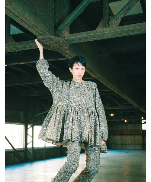 Little sunny bite(リトルサニーバイト)の「■Little Sunny Bite■leopard mini dress(ドレス・レディース・アイボリー・MEDIUM)」の1枚目の写真