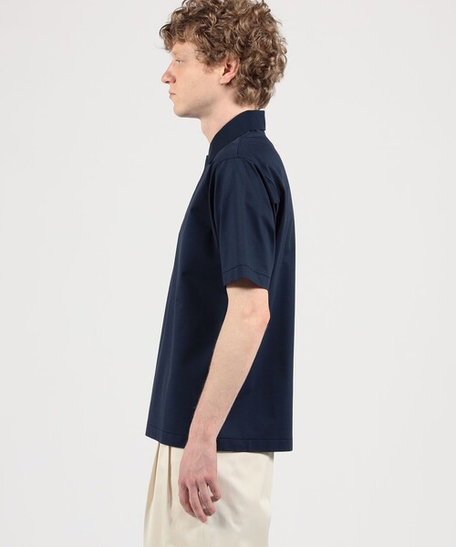 TOMORROWLAND （トゥモローランド）の「コットンポリエステル ストレッチツイル ジップアップポロシャツ（ポロシャツ・メンズ・キャメル/ネイビー/チャコールグレー・L/M/S）」の6枚目の写真