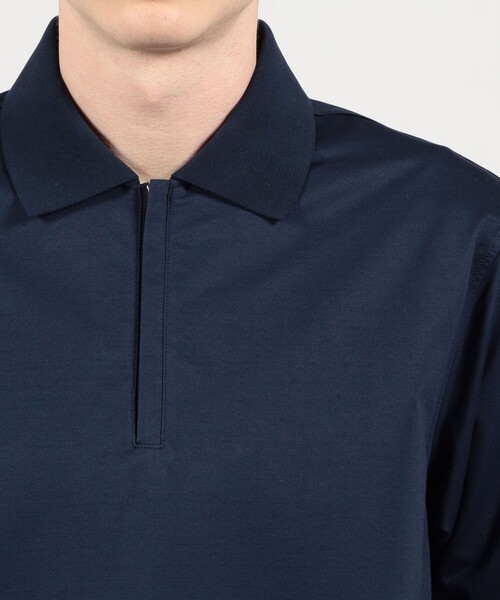 TOMORROWLAND （トゥモローランド）の「コットンポリエステル ストレッチツイル ジップアップポロシャツ（ポロシャツ・メンズ・キャメル/ネイビー/チャコールグレー・L/M/S）」の8枚目の写真