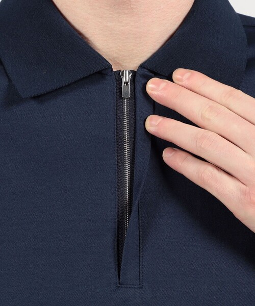 TOMORROWLAND （トゥモローランド）の「コットンポリエステル ストレッチツイル ジップアップポロシャツ（ポロシャツ・メンズ・キャメル/ネイビー/チャコールグレー・L/M/S）」の11枚目の写真