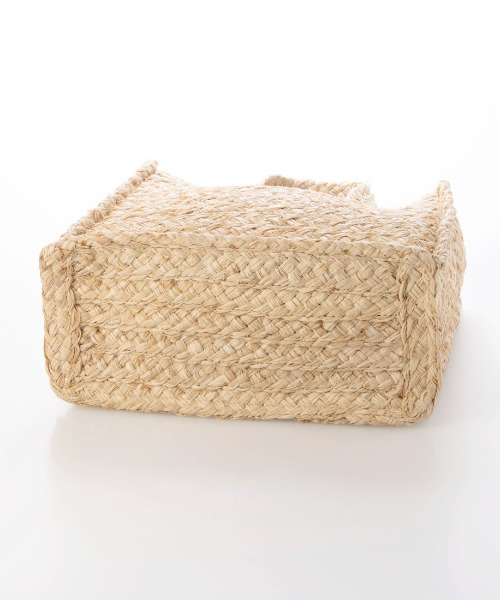 kakatoo（カカトゥ）の「カカトゥ kakatoo / ラフィアスクエアトートバッグ（かごバッグ・レディース・ベージュ/ピンク/グリーン・FREE）」の15枚目の写真