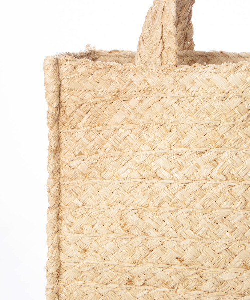 kakatoo（カカトゥ）の「カカトゥ kakatoo / ラフィアスクエアトートバッグ（かごバッグ・レディース・ベージュ/ピンク/グリーン・FREE）」の17枚目の写真