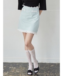 etre loin（エトルワン）の「Lace trimming mini skirt（スカート）」