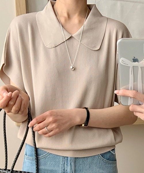 ITEMS URBANRESEARCH ニット セーター コンパクト半袖ニット