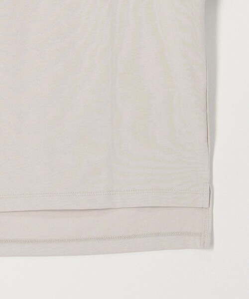 MICO COULIER（ミコクリエ）の「リブ部分シアー フレンチスリーブTシャツ（Tシャツ/カットソー・レディース・ブラック/オフホワイト/グレイッシュベージュ・38）」の7枚目の写真