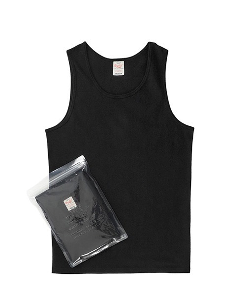 GOLD（ゴールド）の「東洋エンタープライズ GOLD / ゴールド：30/1 ORGANIC COTTON 1-PACK REGULAR TANKTOP：25A-GL79311[MUS]（タンクトップ・メンズ・ブラック/ホワイト・S/L/M）」の12枚目の写真