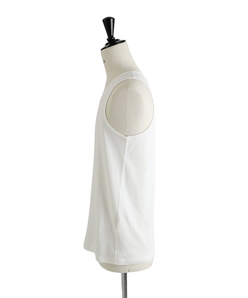 GOLD（ゴールド）の「東洋エンタープライズ GOLD / ゴールド：30/1 ORGANIC COTTON 1-PACK REGULAR TANKTOP：25A-GL79311[MUS]（タンクトップ・メンズ・ブラック/ホワイト・S/L/M）」の15枚目の写真