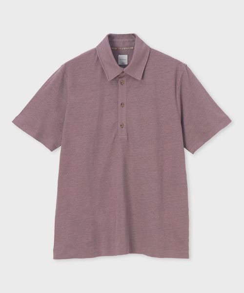 Paul Smith(ポールスミス)の「カラーリネン 鹿の子 ポロシャツ / 153505 446Z(ポロシャツ・メンズ・ローズ/ライトグリーン/ネイビー・MEDIUM/LARGE/X-LARGE)」の3枚目の写真