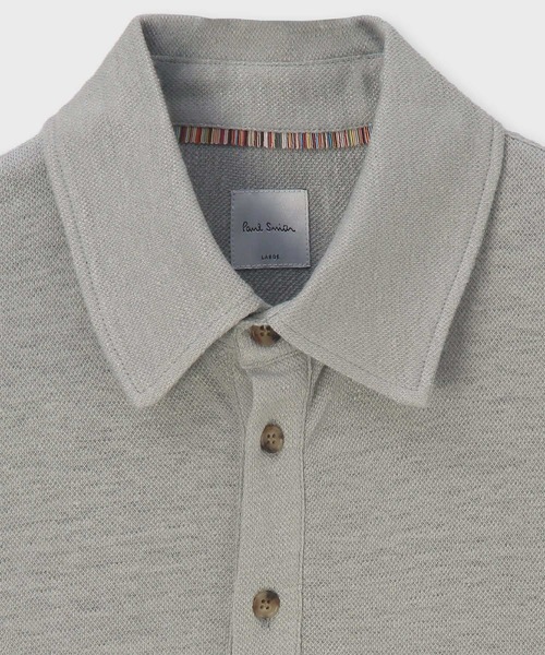 Paul Smith(ポールスミス)の「カラーリネン 鹿の子 ポロシャツ / 153505 446Z(ポロシャツ・メンズ・ローズ/ライトグリーン/ネイビー・MEDIUM/LARGE/X-LARGE)」の6枚目の写真