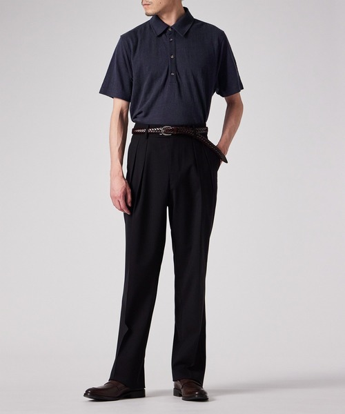 Paul Smith(ポールスミス)の「カラーリネン 鹿の子 ポロシャツ / 153505 446Z(ポロシャツ・メンズ・ローズ/ライトグリーン/ネイビー・MEDIUM/LARGE/X-LARGE)」の10枚目の写真