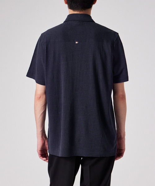 Paul Smith(ポールスミス)の「カラーリネン 鹿の子 ポロシャツ / 153505 446Z(ポロシャツ・メンズ・ローズ/ライトグリーン/ネイビー・MEDIUM/LARGE/X-LARGE)」の12枚目の写真