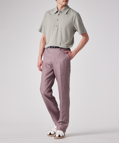 Paul Smith(ポールスミス)の「カラーリネン 鹿の子 ポロシャツ / 153505 446Z(ポロシャツ・メンズ・ローズ/ライトグリーン/ネイビー・MEDIUM/LARGE/X-LARGE)」の13枚目の写真