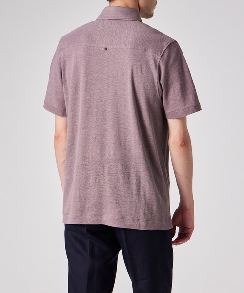 Paul Smith(ポールスミス)の「カラーリネン 鹿の子 ポロシャツ / 153505 446Z(ポロシャツ・メンズ・ローズ/ライトグリーン/ネイビー・MEDIUM/LARGE/X-LARGE)」の19枚目の写真