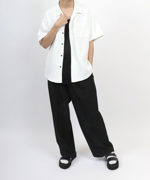 ANPAS（アンパス）の「Waffle Roundhem layered tank top/ワッフルタンクトップ レディース メンズ レイヤード ラウンドヘム（タンクトップ・メンズ・ブラック/ホワイト・M/L）」の13枚目の写真