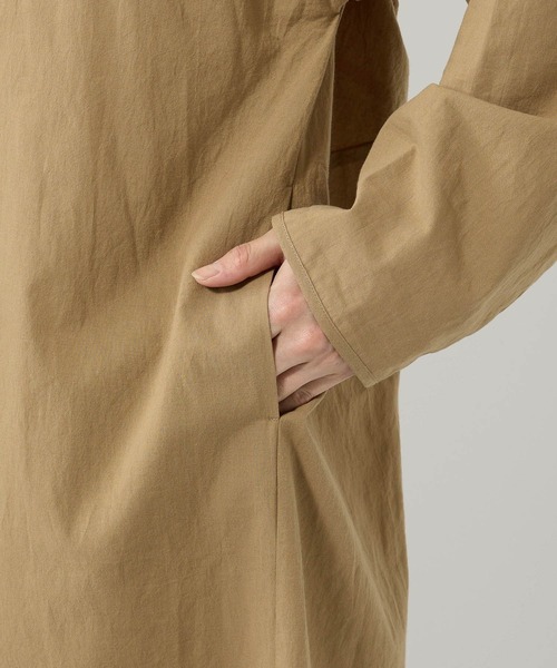 BARNYARDSTORM（バンヤードストーム）の「BARNYARDSTORM /　バックスリットロングシャツワンピース（ワンピース・レディース・ブラック/ベージュ・S/M）」の6枚目の写真