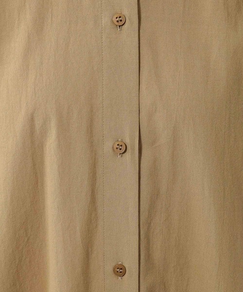 BARNYARDSTORM（バンヤードストーム）の「BARNYARDSTORM /　バックスリットロングシャツワンピース（ワンピース・レディース・ブラック/ベージュ・S/M）」の4枚目の写真