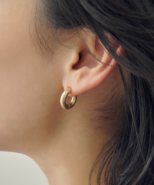 DT MaxMara ★ フープ ペンダント イヤリング BICE ゴールド ベーシック フープ ワンタッチ イヤリング（イヤリング）｜GOLDY