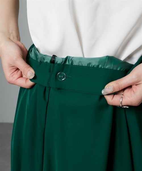 Soiunique（スワユニーク）の「配色カラーパターンイレギュラーヘムスカート　［Soiunique］（スカート・レディース・ブラック系/グリーン系・LL/M/L）」の21枚目の写真