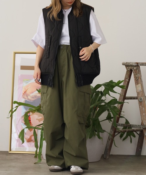 made in standard (メイドインスタンダード)の「MADE IN STANDARD / メイドインスタンダード MA-1 VEST REVERSIBLE ベスト メンズ 秋物 秋服 2026年秋冬 冬服(ダウンベスト・メンズ・ブラック/グレー・L/M)」の8枚目の写真