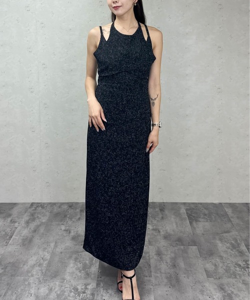 Per sist ence（パーシエンス）の「ツイードタイトキャミワンピース / ロングワンピース（ワンピース・レディース・アイボリー/ブラック/グレー/ブラウン・ONE SIZE）」の9枚目の写真