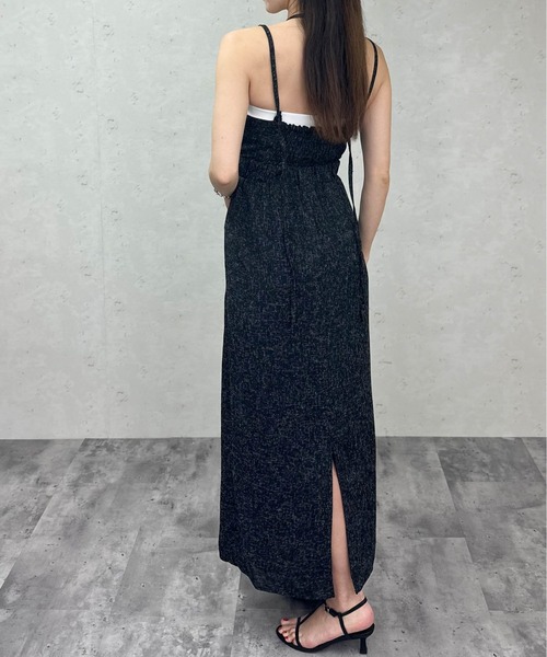 Per sist ence（パーシエンス）の「ツイードタイトキャミワンピース / ロングワンピース（ワンピース・レディース・アイボリー/ブラック/グレー/ブラウン・ONE SIZE）」の7枚目の写真