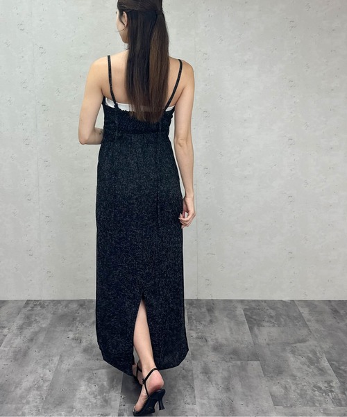 Per sist ence（パーシエンス）の「ツイードタイトキャミワンピース / ロングワンピース（ワンピース・レディース・アイボリー/ブラック/グレー/ブラウン・ONE SIZE）」の6枚目の写真