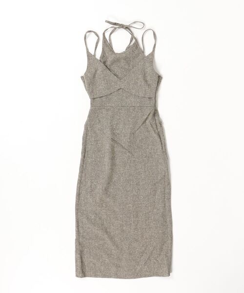 Per sist ence（パーシエンス）の「ツイードタイトキャミワンピース / ロングワンピース（ワンピース・レディース・アイボリー/ブラック/グレー/ブラウン・ONE SIZE）」の16枚目の写真