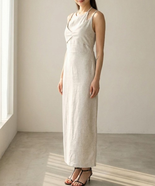 Per sist ence（パーシエンス）の「ツイードタイトキャミワンピース / ロングワンピース（ワンピース・レディース・アイボリー/ブラック/グレー/ブラウン・ONE SIZE）」の20枚目の写真