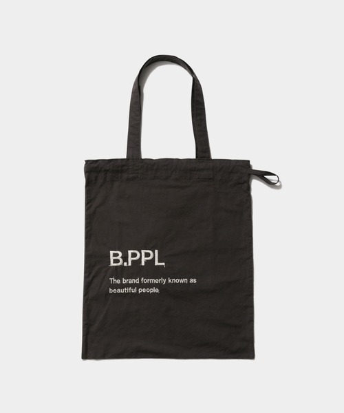 beautiful people（ビューティフルピープル）の「B.PPL gathering     tote bag（トートバッグ・レディース・チャコール/ベージュ/サンドベージュ/ブラウン・FREE）」の5枚目の写真