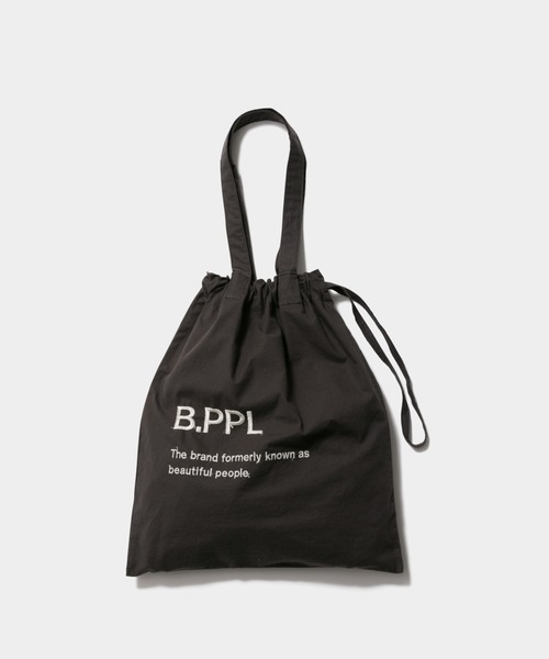 beautiful people（ビューティフルピープル）の「B.PPL gathering     tote bag（トートバッグ・レディース・チャコール/ベージュ/サンドベージュ/ブラウン・FREE）」の6枚目の写真