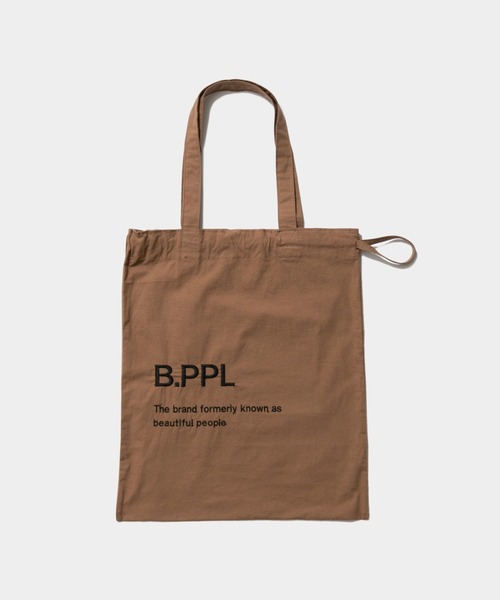 beautiful people（ビューティフルピープル）の「B.PPL gathering     tote bag（トートバッグ・レディース・チャコール/ベージュ/サンドベージュ/ブラウン・FREE）」の8枚目の写真