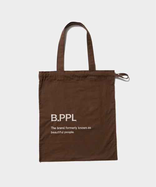 beautiful people（ビューティフルピープル）の「B.PPL gathering     tote bag（トートバッグ・レディース・チャコール/ベージュ/サンドベージュ/ブラウン・FREE）」の7枚目の写真