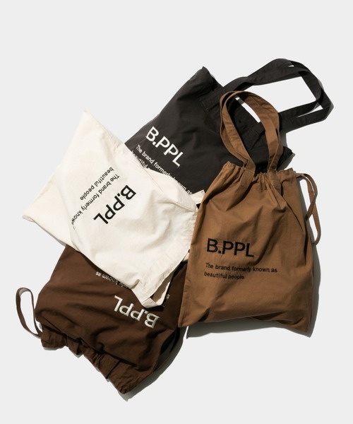 beautiful people（ビューティフルピープル）の「B.PPL gathering     tote bag（トートバッグ・レディース・チャコール/ベージュ/サンドベージュ/ブラウン・FREE）」の13枚目の写真