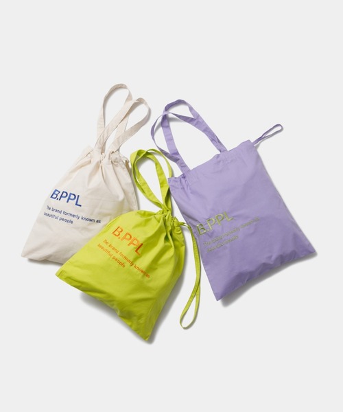 beautiful people（ビューティフルピープル）の「B.PPL gathering     tote bag（トートバッグ・レディース・チャコール/ベージュ/サンドベージュ/ブラウン/ピンク/ネイビー/ラベンダー/イエロー/グレー×ピンク/ベージュ系1・FREE）」の16枚目の写真