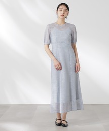 kaene/スパンコールレースドレス