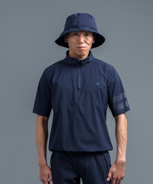 PHANTOM ファントム レイン ショートスリーブ プルオーバー L ゴルフ Hurley/ハーレー】撥水ストレッチレインウェア ゴルフ