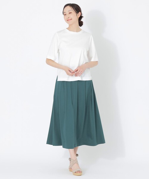 S.ESSENTIALS（エスエッセンシャルズ）の「【DRESOPHY】プルオーバー（Tシャツ/カットソー・レディース・グリーン系その他4/ホワイト/ダークネイビー・38）」の4枚目の写真