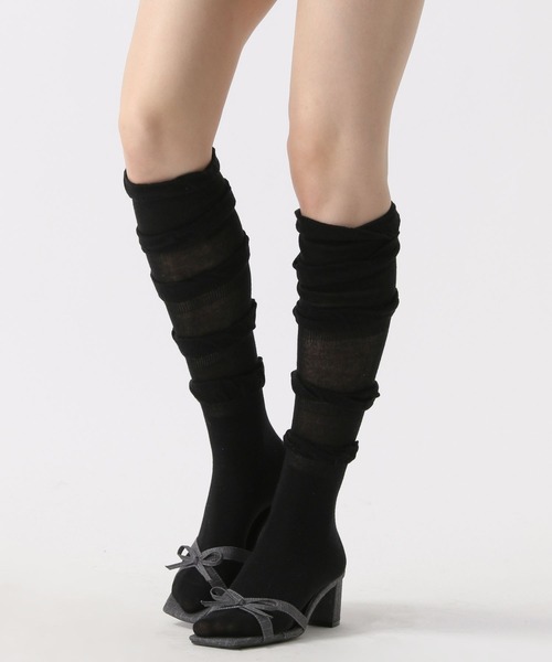 FOREVER 21(フォーエバー トゥエンティーワン)の「クシュクシュソックス(ソックス/靴下・レディース・ホワイト系その他/ブラック・FREE)」の4枚目の写真