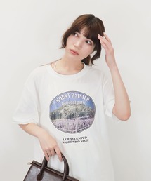 【ZOZO限定】ラウンドグラフィックT/round graphic T 半袖 クルーネック オーバーサイズ プリントT グラフィック カジュアル ベーシック