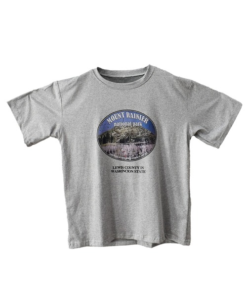 Reurie'（レウリィ）の「【ZOZO限定】ラウンドグラフィックT／round graphic T 半袖 クルーネック オーバーサイズ プリントT グラフィック カジュアル ベーシック（Tシャツ/カットソー・レディース・ホワイト/ブラック/グレー・FREE）」の12枚目の写真