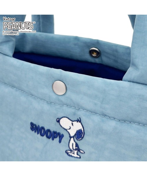 Vintage PEANUTS(ビンテージピーナッツ)の「ルートート / SNOOPY IP.デリ.ポリ.ピーナッツ-0F(トートバッグ・レディース・ブラック/サックスブルー/グレー/ブラウン・FREE)」の11枚目の写真