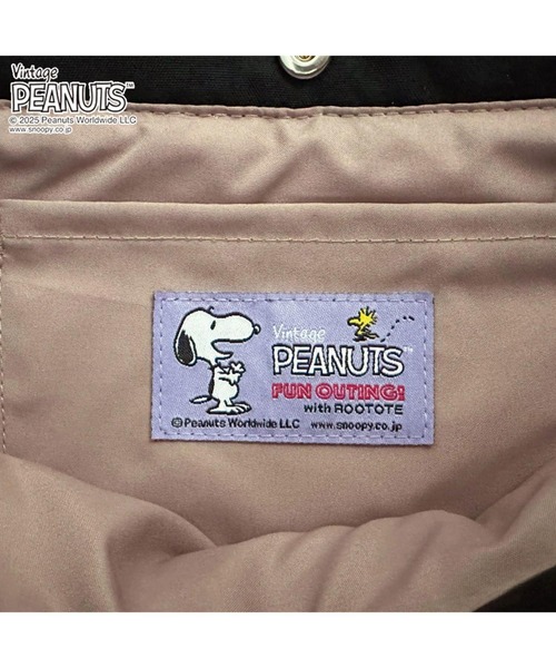 Vintage PEANUTS(ビンテージピーナッツ)の「ルートート / SNOOPY IP.デリ.ポリ.ピーナッツ-0F(トートバッグ・レディース・ブラック/サックスブルー/グレー/ブラウン・FREE)」の13枚目の写真