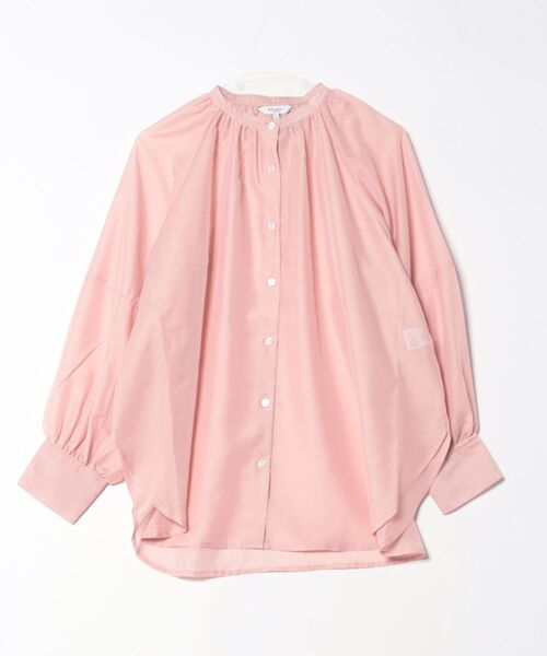 m.f.editorial（エムエフエディトリアル）の「【吸汗速乾 軽量】m.f.エディトリアルレディース ラグランギャザー シアー長袖シャツ（シャツ/ブラウス・レディース・ブラック/ピンク系その他/グレー系その他2・MEDIUM/LARGE）」の13枚目の写真