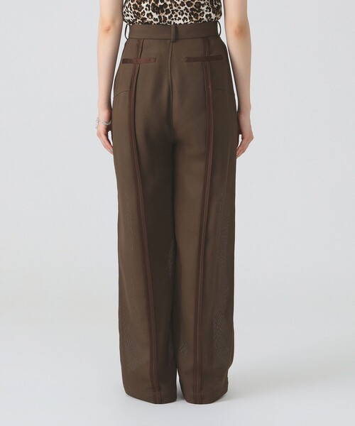 Ray BEAMS（レイビームス）の「メッシュ シアー ライン パンツ（その他パンツ・レディース・ダークブラウン/ブラック・0/1）」の16枚目の写真