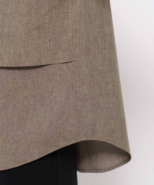 HARE(ハレ)の「【SET UP対応】メランジLUXSシャツ(HARE)(シャツ/ブラウス・メンズ・ブラウン/ブラック/ブルー・FREE)」の8枚目の写真