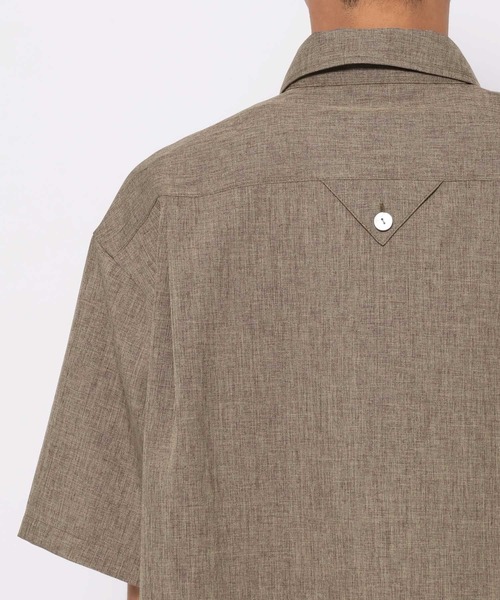 HARE(ハレ)の「【SET UP対応】メランジLUXSシャツ(HARE)(シャツ/ブラウス・メンズ・ブラウン/ブラック/ブルー・FREE)」の7枚目の写真