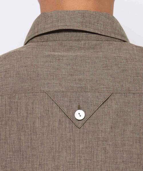 HARE(ハレ)の「【SET UP対応】メランジLUXSシャツ(HARE)(シャツ/ブラウス・メンズ・ブラウン/ブラック/ブルー・FREE)」の5枚目の写真