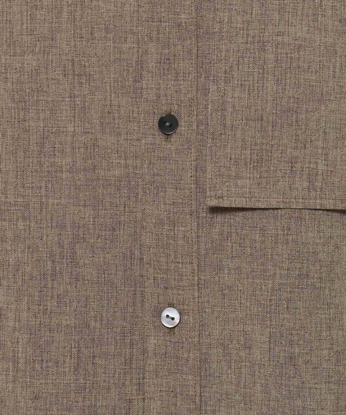 HARE(ハレ)の「【SET UP対応】メランジLUXSシャツ(HARE)(シャツ/ブラウス・メンズ・ブラウン/ブラック/ブルー・FREE)」の9枚目の写真