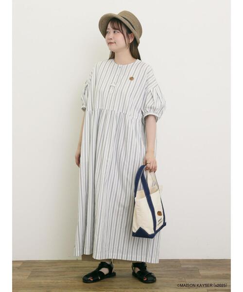 タグ付き新品♡今季SM2 メゾンカイザー コラボ 三角巾付きワンピース　Mサイズ セール】【MAISON KAYSER】三角巾付きワンピース【S/Mサイズ